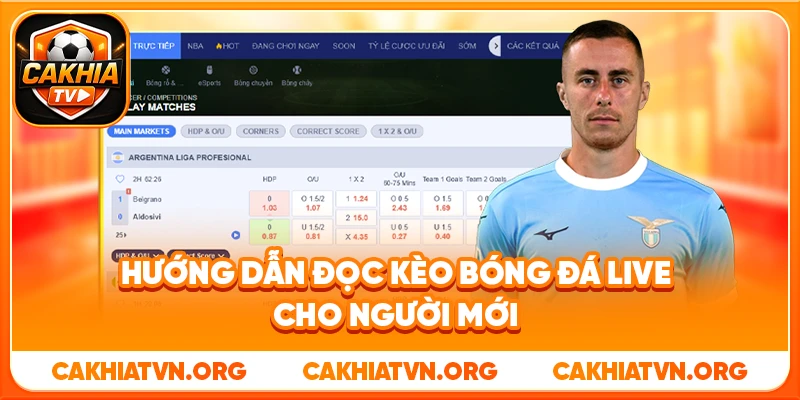 Hướng Dẫn Cá Cược Bóng Đá Live Từ A–Z Trên Cakhia TV 4 Hướng dẫn đọc kèo bóng đá live cho người mới