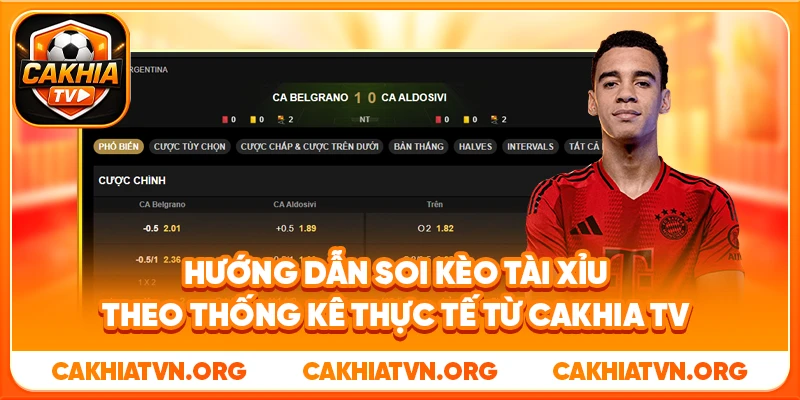 Hướng Dẫn Soi Kèo Tài Xỉu Theo Thống Kê Thực Tế Từ Cakhia TV 16 Hướng Dẫn Soi Kèo Tài Xỉu Theo Thống Kê Thực Tế Từ Cakhia TV