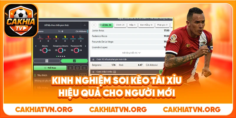 Hướng Dẫn Soi Kèo Tài Xỉu Theo Thống Kê Thực Tế Từ Cakhia TV 4 Kinh Nghiệm Soi Kèo Tài Xỉu Hiệu Quả Cho Người Mới